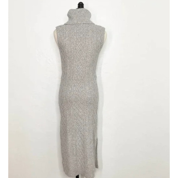 House of Harlow 1960 Sweater Dress Turtleneck Gray Size M - Picture 3 of 10